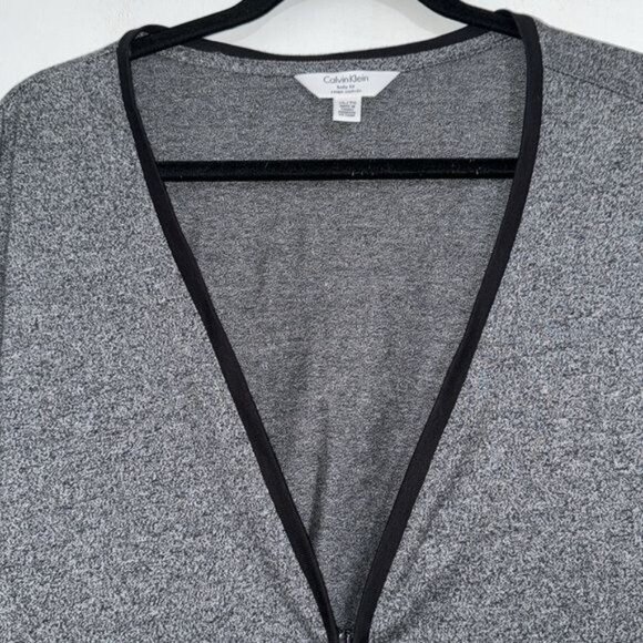 Calvin Klein Body Fit Gray Zip-Up Jacket XL - Picture 2 of 7